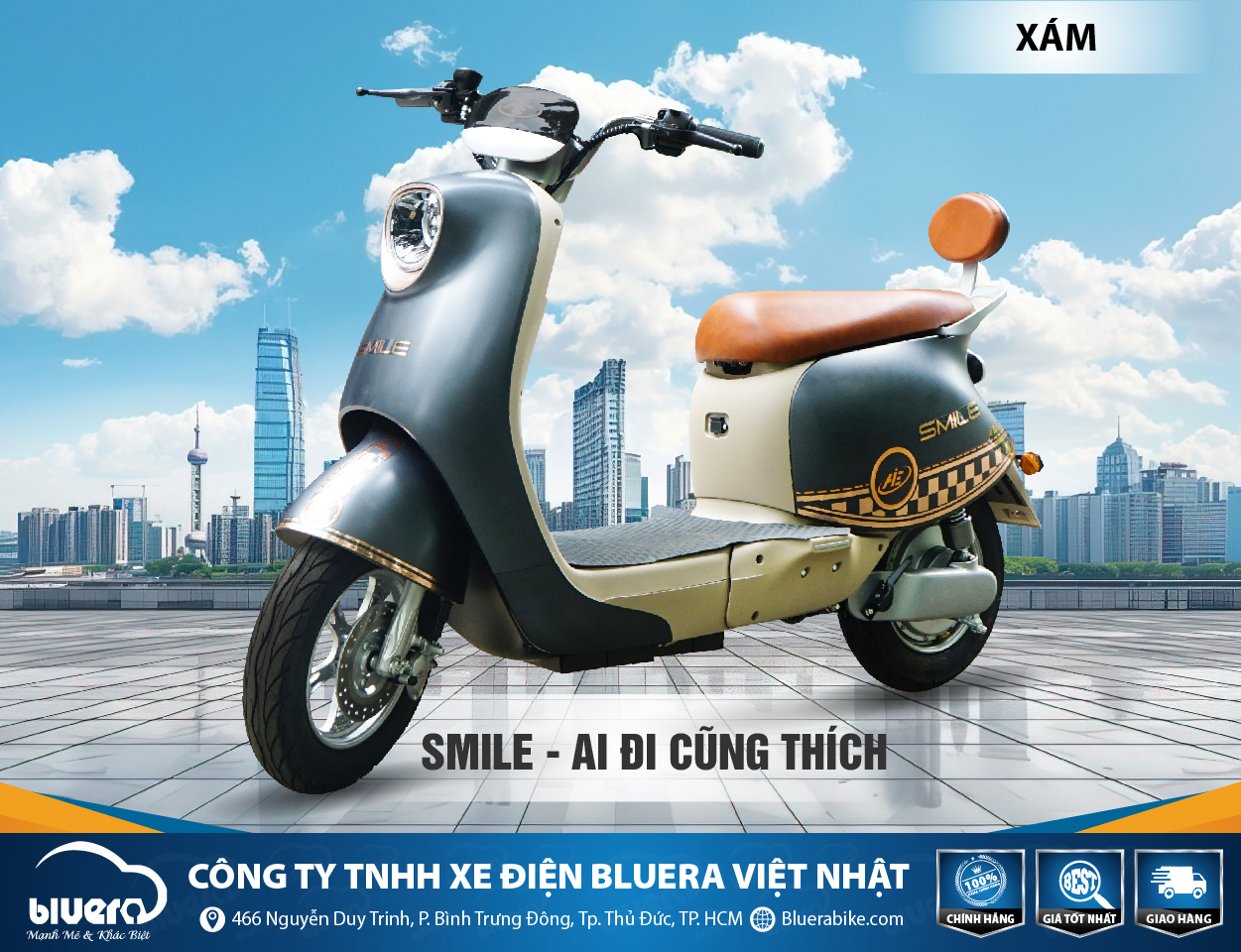 Tưng Bừng Khai Trương Xe Điện Chính Hãng Bluera Việt Nhật Đạt Nhân Tâm Tại Nhà Bè 5 AIE SMILE