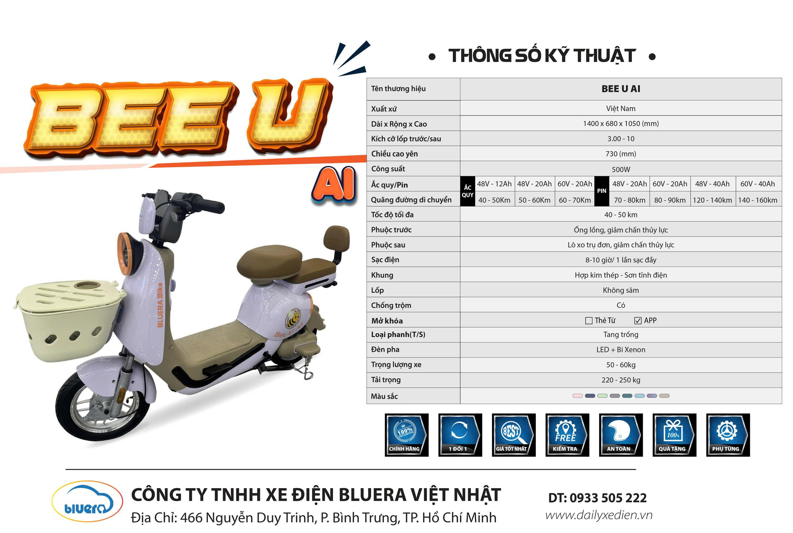 xe đạp điện Bluera Hot Girl S6