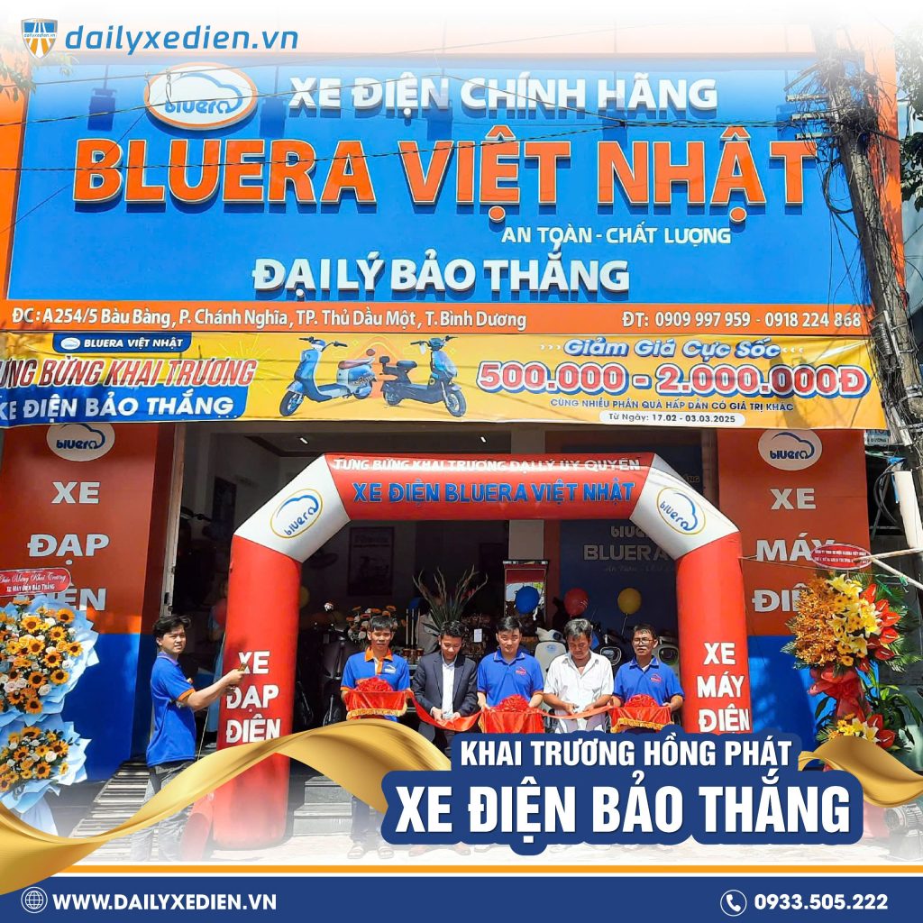 Khai trương cửa hàng xe điện Bluera Việt Nhật Bảo Thắng tại BÌnh Dương
