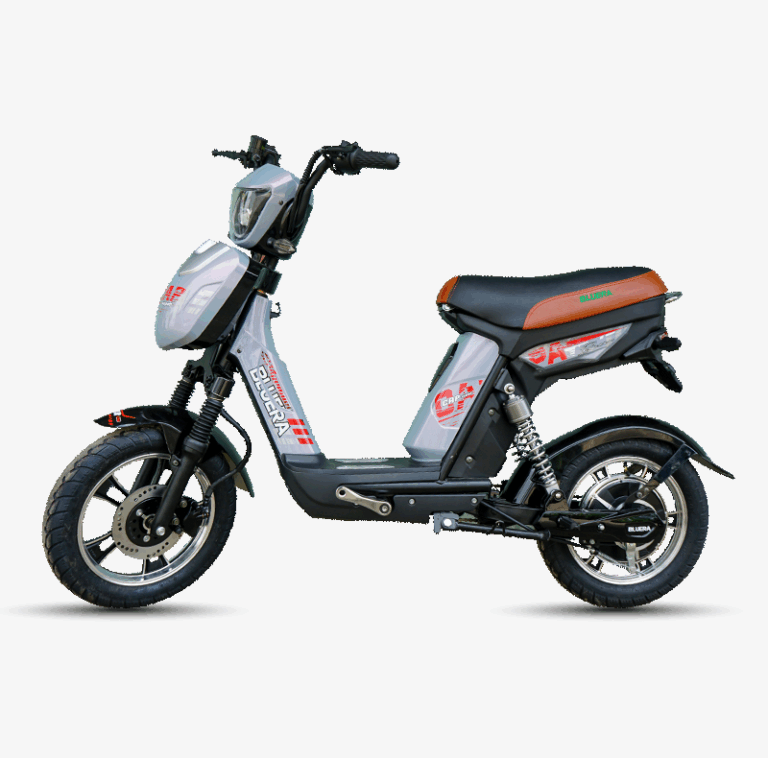 xe đạp điện Bluera Cap Super Start màu xám ngang