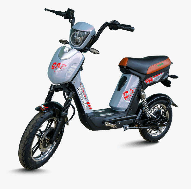 xe đạp điện Bluera Cap Super Start màu xám