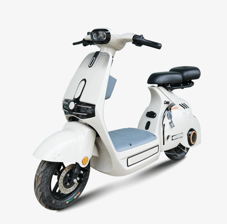 xe đạp điện Bluera BL8 màu trắng