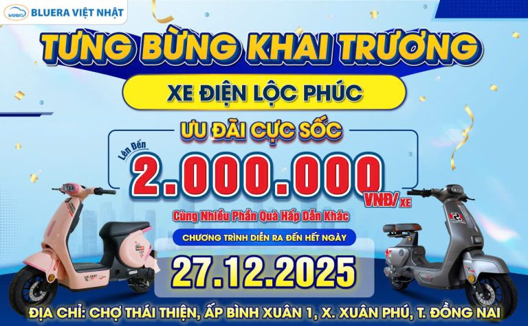 Ưu Đãi Hậu Khai Trương Cửa Hàng Xe Điện Lộc Phúc: Giảm Đến 2 Triệu!