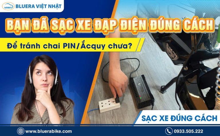 Bạn Đã Biết Cách Sạc Xe Đạp Điện Đúng Kỹ Thuật Để Tránh Chai Pin/Ắc Quy Chưa?