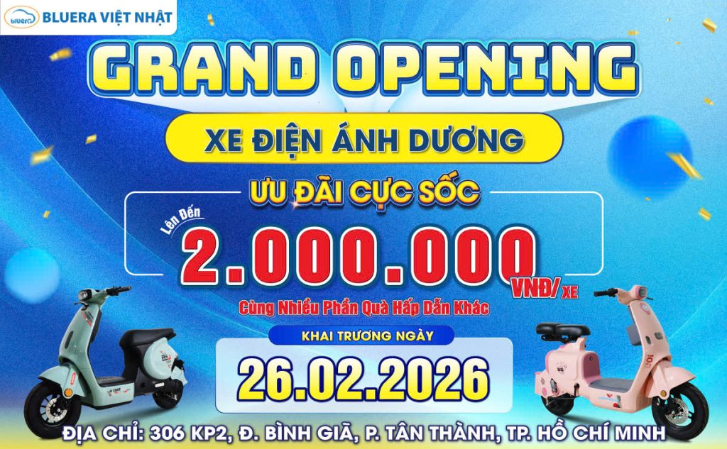 chinh thuc khai truong cua hang xe dien bluera viet nhat anh duong tai tp ho chi minh
