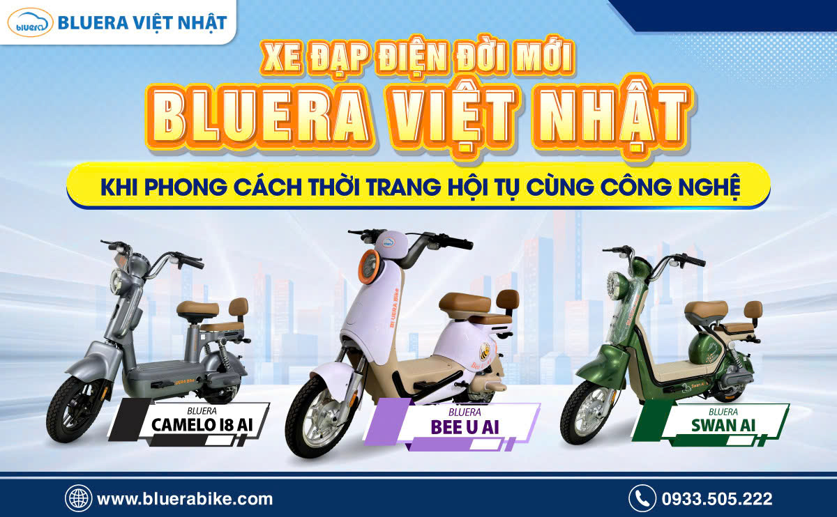 Xe Đạp Điện Đời Mới Bluera Việt Nhật: Khi Phong Cách Thời Trang Hội Tụ Cùng Công Nghệ