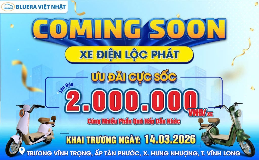 coming soon xe dien bluera loc phat tai vinh long 1