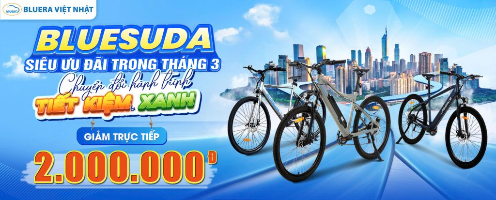 Ưu đãi xe đạp trợ lực Bluera tháng 03/2026