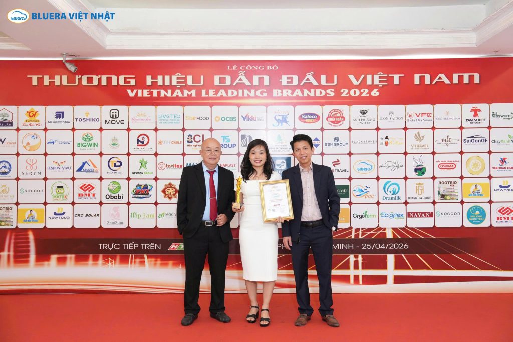 BLUERA VIỆT NHẬT – KHẲNG ĐỊNH VỊ THẾ XE ĐIỆN VIỆT TẠI SỰ KIỆN QUỐC GIA "THƯƠNG HIỆU DẪN ĐẦU VIỆT NAM 2026" 9 Bluera Việt Nhật là top 10 Thương hiệu dẫn đầu Việt Nam 2026