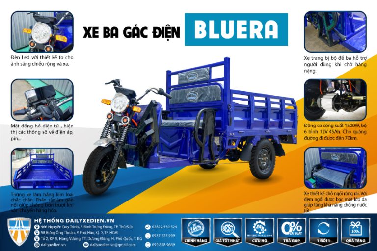 Xe Ba Gác Điện Tải Trọng Rocket 700Kg - 1Tấn