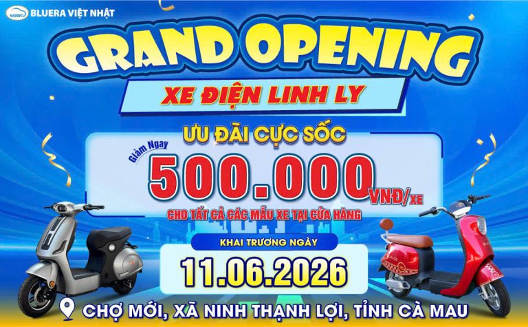 BLUERA VIỆT NHẬT CHÚC MỪNG CỬA HÀNG LINH LY KHAI TRƯƠNG TƯNG BỪNG, RỘN RÀNG TRI ÂN TẠI CÀ MAU