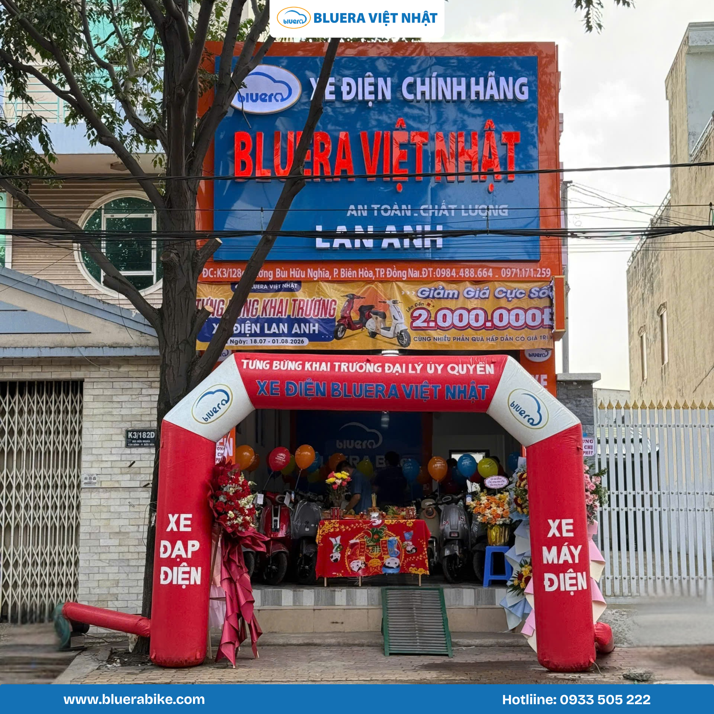 Chúc mừng cửa hàng Lan Anh tại Đồng Nai khai trương hồng phát