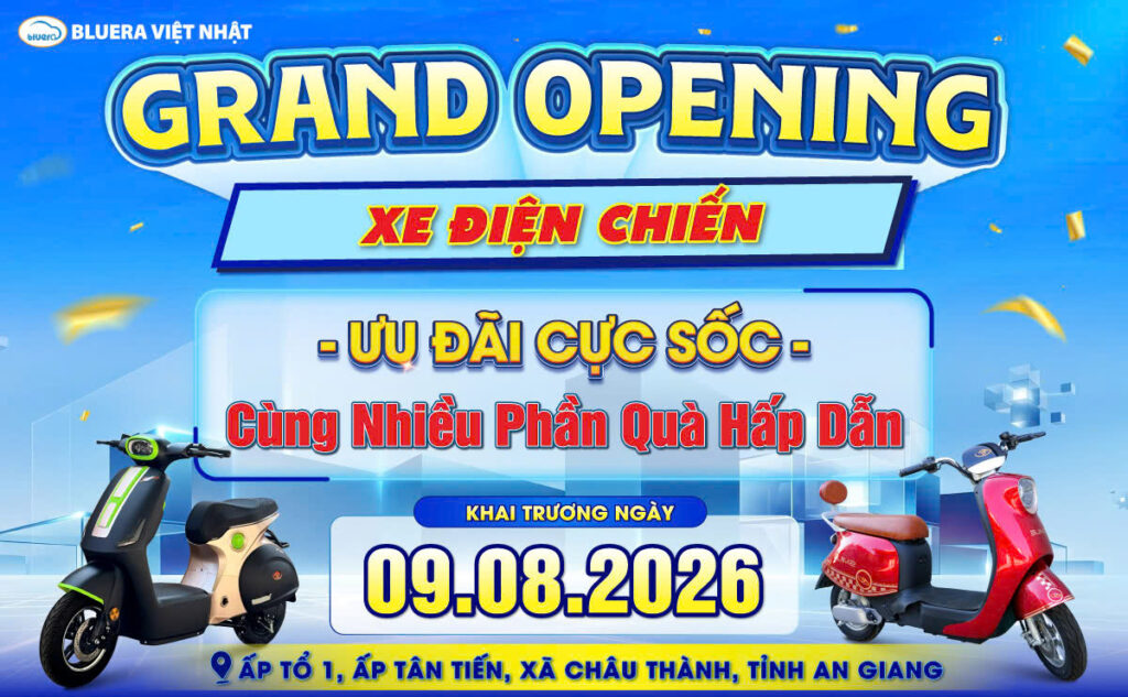 Khai trương cửa hàng xe điện Chiến tại An Giang