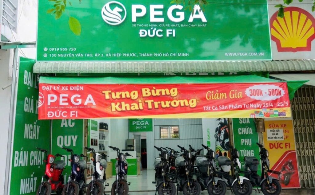 Cửa hàng xe đạp điện Pega