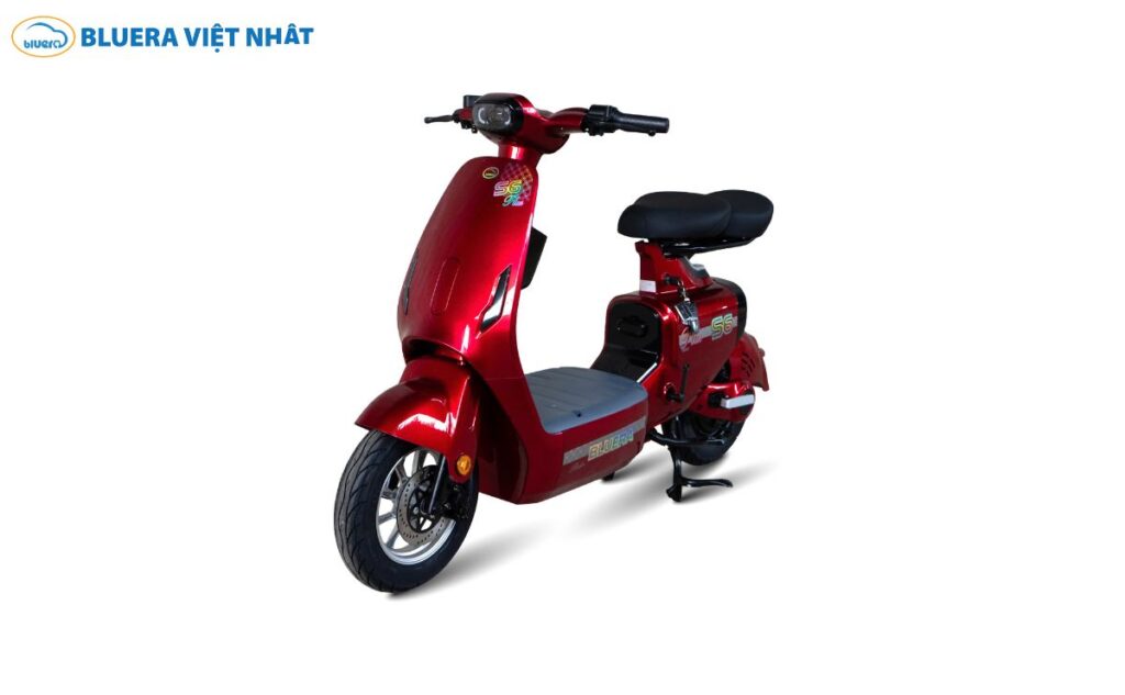 Top 5 Mẫu Xe Đạp Điện Màu Đỏ Đẹp, Bền Màu, Đáng Mua Năm 2026 2 Xe đạp điện màu đỏ đen Bluera S6 Plus