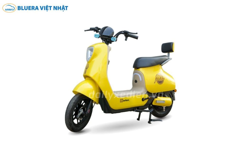 5 Mẫu Xe Đạp Điện Màu Vàng Nổi Bật, Đáng Mua Nhất 2026 2 Mima phiên bản vàng mềm mại, nhẹ nhàng cùng lớp sơn sáng bóng