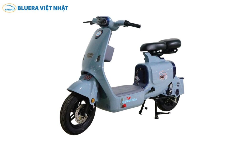 Xe đạp điện xanh dương Bluera S6s thiết kế tối giản trẻ trung